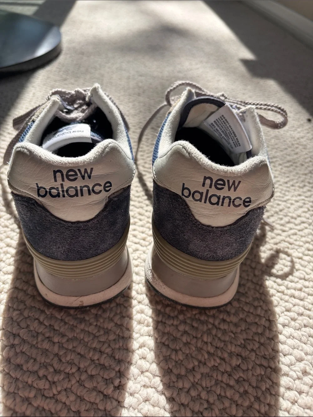 New Balance Blue Gray Casual Running Sneakers